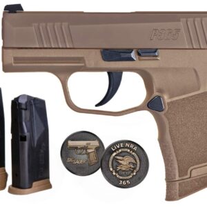 SIG 365 9MM 3″ NRA FDE W/COIN