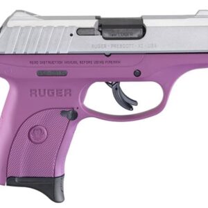 RUGER EC9S-TG 9MM PISTOL PURPLE SILVER SLIDE